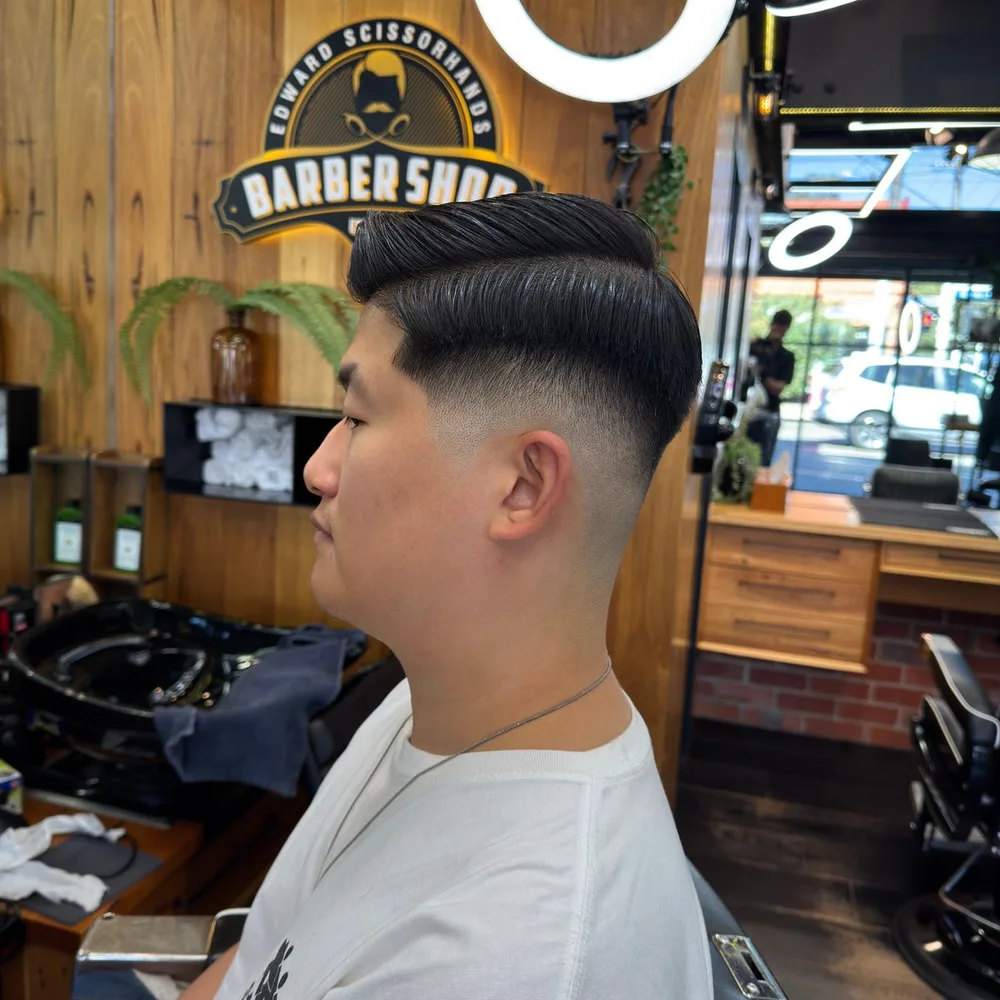 Tight skin fade finished in the chair